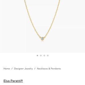 Tiffany&Co diamonds by the yard yellow gold necklace